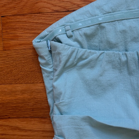 Abercrombie & Fitch Aqua Strapless Top - Picture 4 of 5